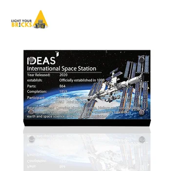 

THE display stand for lego International Space Station 21321 custom acrylic Licence brand