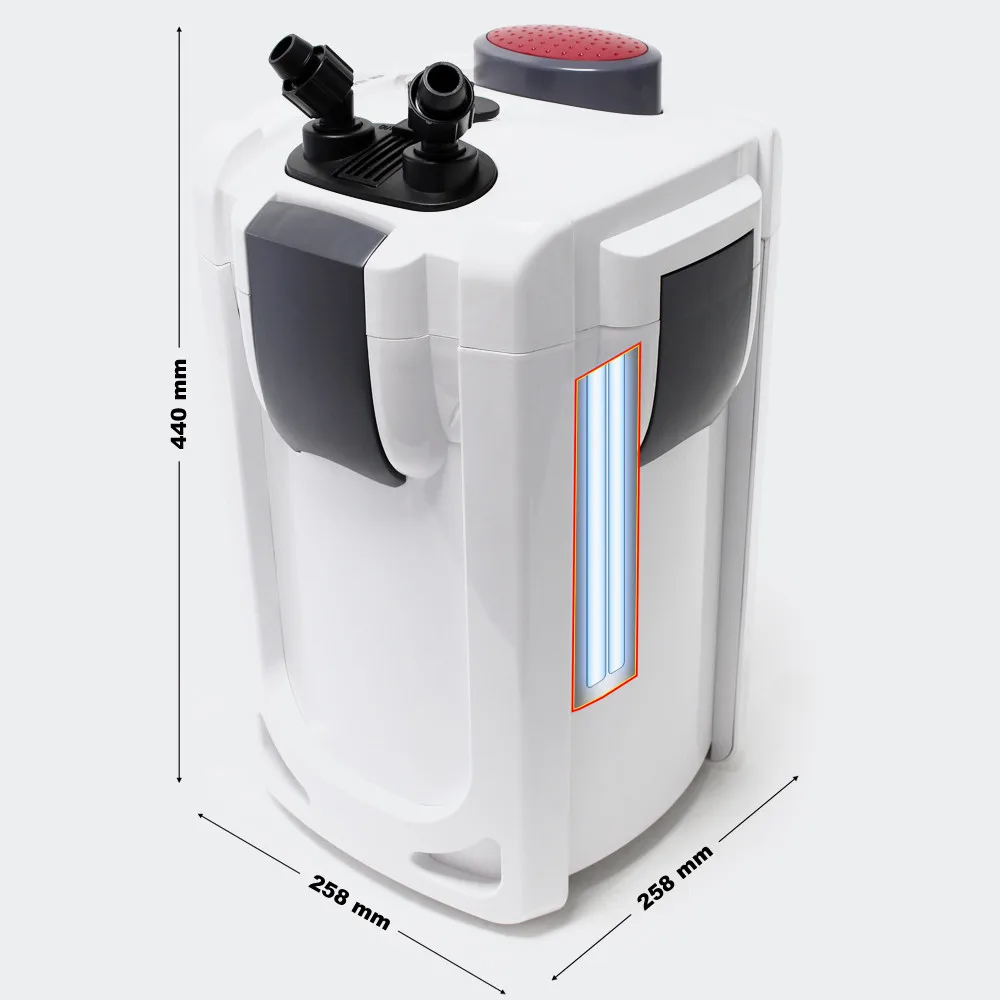 HW-703A/B aquarium Outside filter water external filter barrel 4-layer with UV germicidal light excluding filter materials