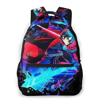 

Sword Art Online Kirito 2020 Backpacks Casual Backpack Sword Art Online Female School Bag Man's Bags