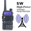 Baofeng-Walkie talkie portátil UV-5R de doble banda UHF VHF y 5W, radio bidireccional, transceptor, HF, 1 o 2 unidades ► Foto 3/6