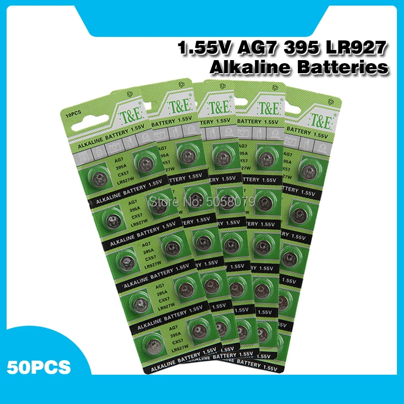 50pcs 1.5v 395 Sr927sw 399 Sr927w Lr927 Lr927w Sp395 Sr927 610 Ag7 ...