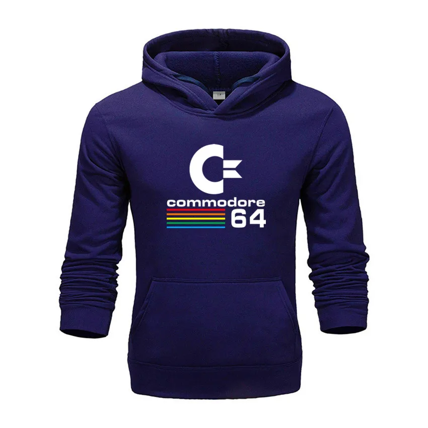 

Casual Hoodies New Autumn/Winter Commodore 64 Mens Hoodies Streetwear C64 SID Amiga Retro 8-bit Ultra Cool Design Long Sleeves