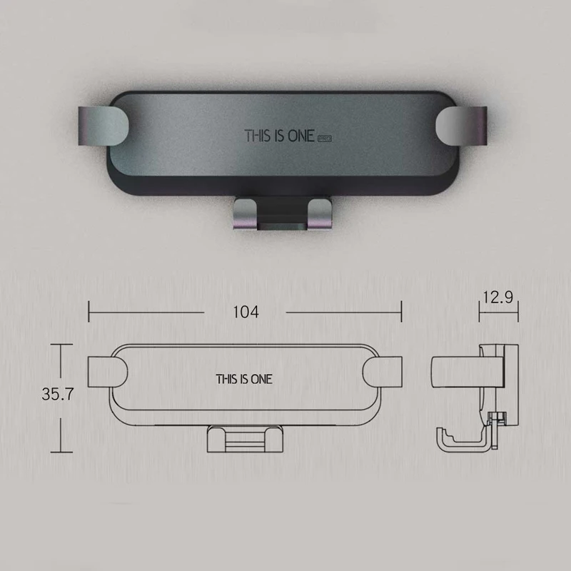 Universal Grip Car Mount Alloy Gravity Phone Holder Stand Bracket For Samsung Phone Accessories