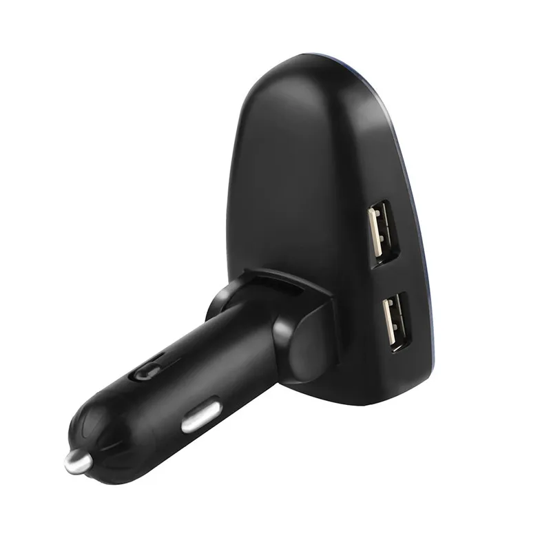 Bluetooth автомобильное зарядное устройство для телефона Dual USB Автомобильное зарядное устройство для телефона 2.1A с светодиодный дисплей Поддержка FM TF зарядное устройство для телефона IPhone Xiao Mi