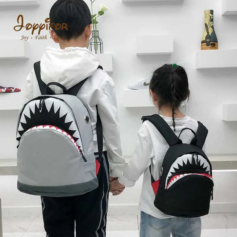 FGHGH крутая 3D модель Акула школьные сумки детские Mochilas Школьный рюкзак для детского сада Мальчики Девочки Дети Холст родителей Trave сумки