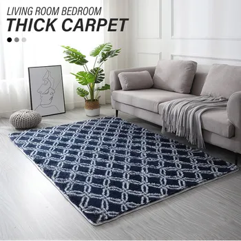 

Modern Style Non-slip Carpet Living Room Bedroom Hotel Textile Washable Thicker Soft Coffee Table Floor Carpet Rug Mat 5 Sizes