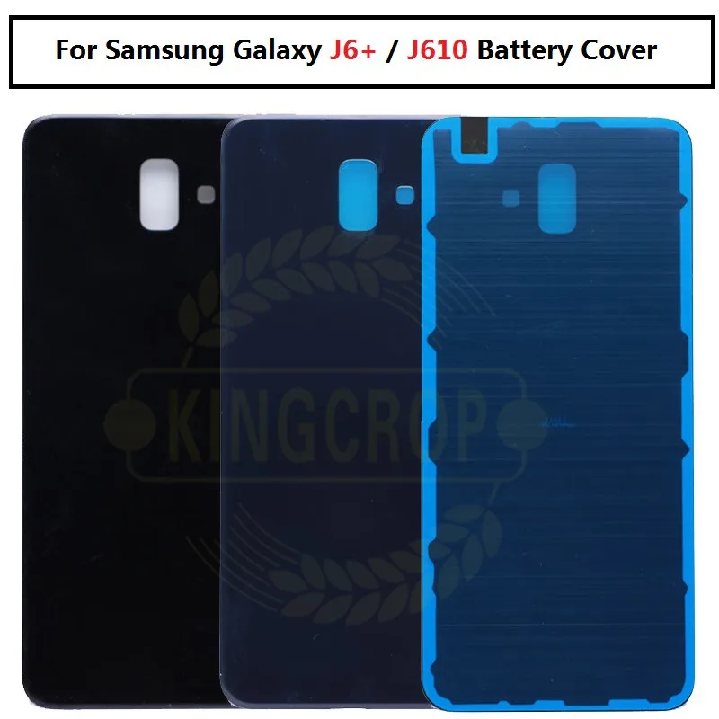 Original Samsung Galaxy J6+ J6 PLUS mobile phone cover case back battery housing replacement door color for J610 SM-J610F