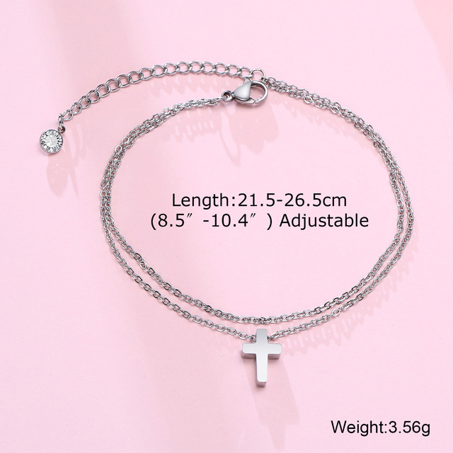 Anklet, Stainless Steel Rope Ankle, Anklets Bracelets for Men Women, Adjustable Twisted Rope Bracelet Gift