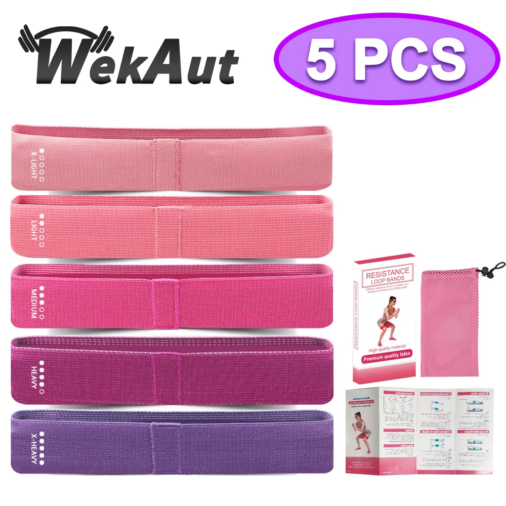 Conjunto de bandas de resistencia de tela, bandas elásticas para Fitness, glúteos, Yoga, Fitness, expansor de goma para deporte, entrenamiento, equipo de ejercicio