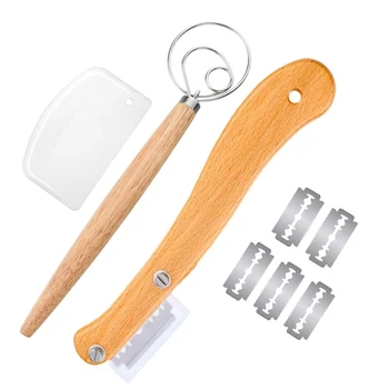 

Bread Lame Slashing Tool Dough Whisk Dough Scraper Slasher Slicer Pizza Scoring Knife Cutter Bread Baking Tool Set