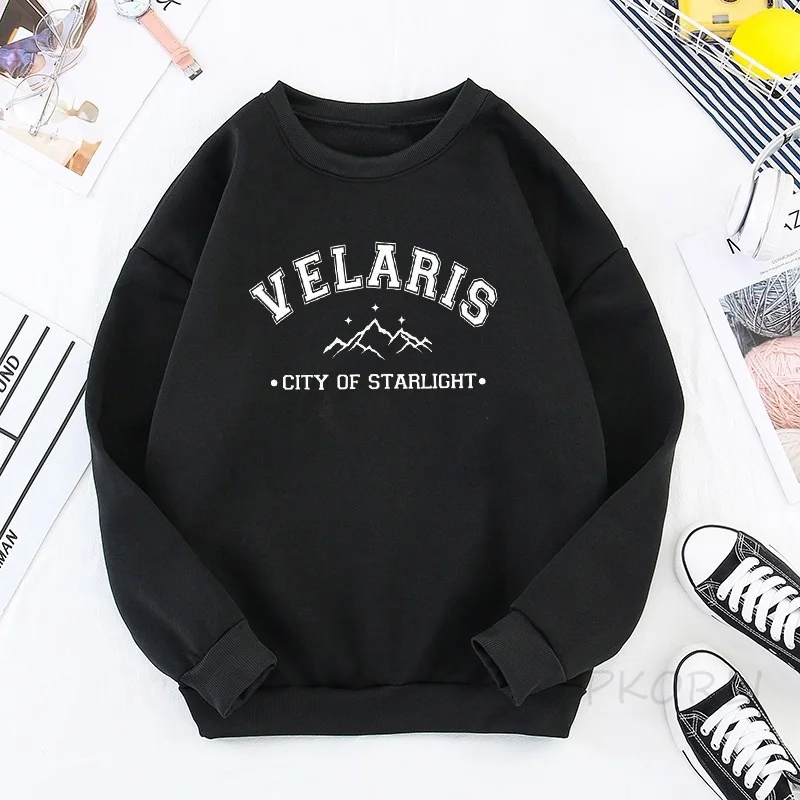 Свитшот Velaris City of Starlight со смешным слоганом толстовка с принтом Луны мужское и