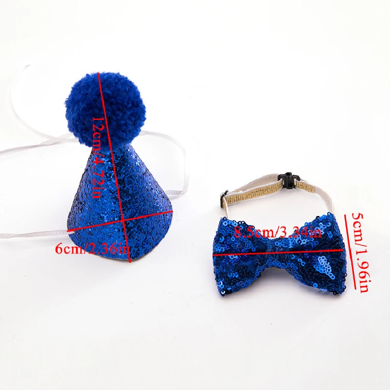 Pet Dog Cat Necklace Adjustable Strap Bow Tie Cap Cute Collar Puppy Bow Ties Pet Supplies Party Accessory Christmas