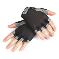 Half finger L Уличные противоскользящие перчатки для сноуборда, лыж термальные водонепроницаемые Сенсорный экран перчатки для катания на лыжах Зимние велосипедные перчатки для мужчин - Цвет: Half finger L