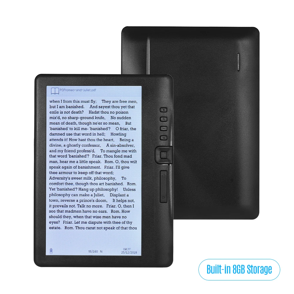 16GB Memory 7 inch Ebook Reader add Sets with HD Resolution E-book +Video+MP3 Music player Color screen E reader 16GB Memory 7 inch Ebook Reader add Sets with HD Resolution E-book +Video+MP3 Music player Color screen E reader