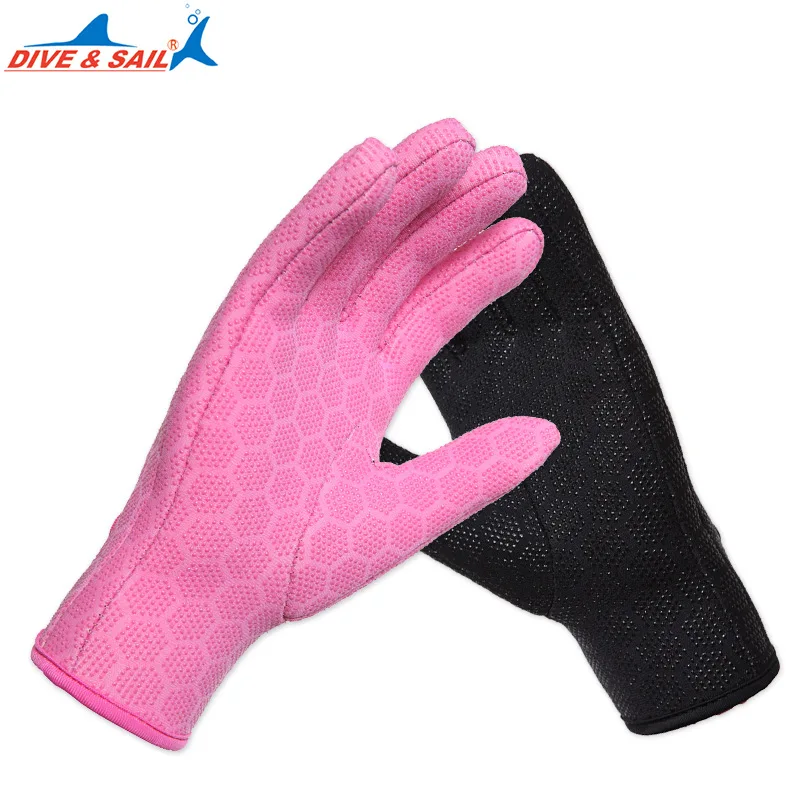 Men Women 1.5mm Neoprene Diving Gloves Full Finger Anstislip Scuba Spearfishing Gloves Warm Surfing Snorkeling Wetsuit Gloves