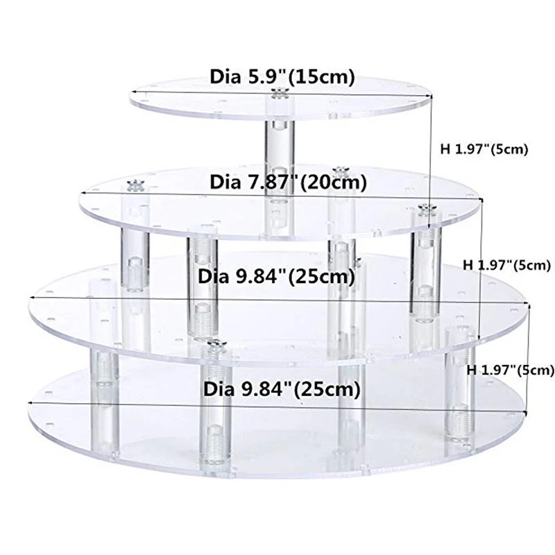 Цельнокроеное платье леденец торт; большие размеры 35-отверстия Дисплей Свадебная подставка держатель База леденец держатель