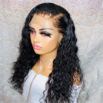 

Natural Wave Lace Front Human Hair Wigs Baby Hair Brazilian Remy Hair Pre Plucked 150% Baby Hair Middle Ratio Bleached