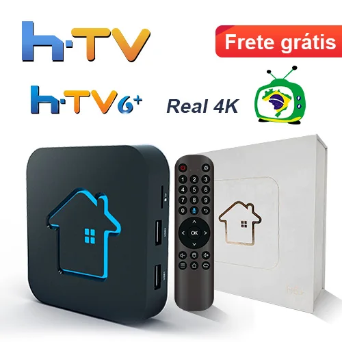2021 оригинальная коробка htv 7 brasil HTV6 + HTV 6 plus Tigre2 IPTV8 A3 4k canais do Brazil HD TV|ТВ-приставки и