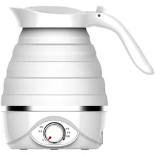 Складной пищевой силиконовый электрический чайник для путешествий, мини-домашний автоматический сохраняющий тепло портативный чайник, чайник для горячей воды