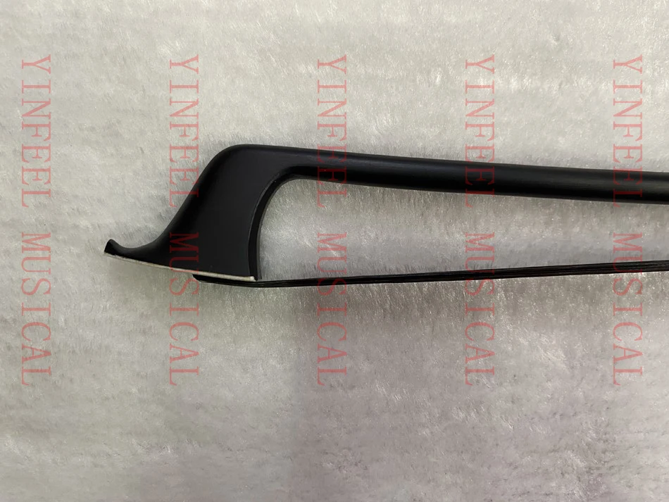 Cello Bow 4/4 Black Carbon Fiber Ebony Frog black horse hair/white horse hair 4/4,3/4,1/2,1/4 adult and children cello 1pcs cello bow