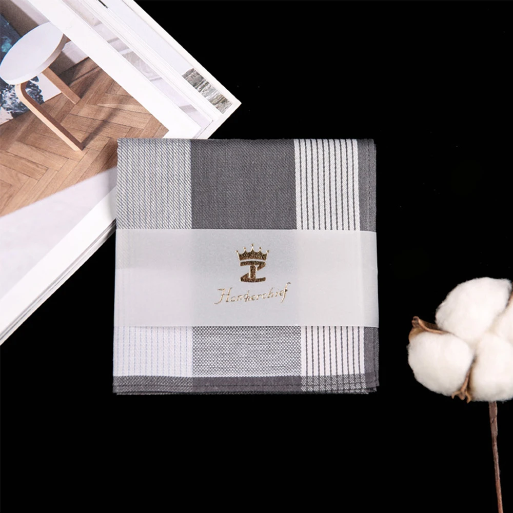 grey 43*43 см Мужские Винтажные квадратные клетчатые хлопковые носовые платки с карманами Модные мужские носовые платки для свадебной вечеринки полотенце для сундуков - Цвет: grey
