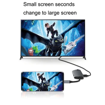 

Type-C USB Hub To Multi USB 3.0 HUB HDMI Adapter Dock For MacBook/iMac Pro 5 Port USB HUB For Video Screen