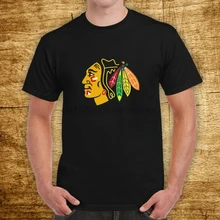 Blackhawk Chicago хоккейная командная футболка S-5XL Tee