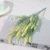 Artificial Flowers Flocked Plastic Lavender Bundle Fake Plants Wedding Bridle Bouquet Indoor Outdoor Home Kitchen Office Table 16