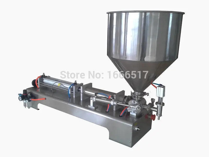 

New Horizontal Full Pneumatic Paste Cosmetic Filling Machine 1000-5000ml H#