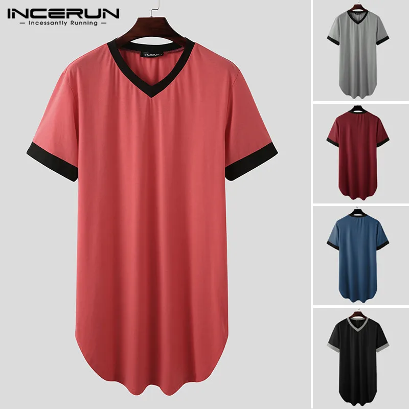 Flannel Robe Men Sleep Robes Nightgown Short Sleeve V Neck Loose Homewear Comfortable Patchwork Mens Bathrobes Dressing Gown S-5XL