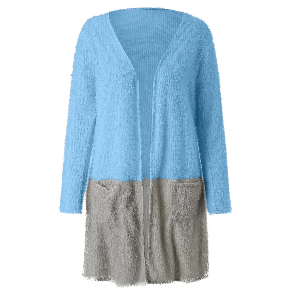 Pull femme nouveaute, женский свитер с длинным рукавом в стиле пэчворк, длинный вязаный кардиган, Рождественский свитер, верхняя одежда, свитер