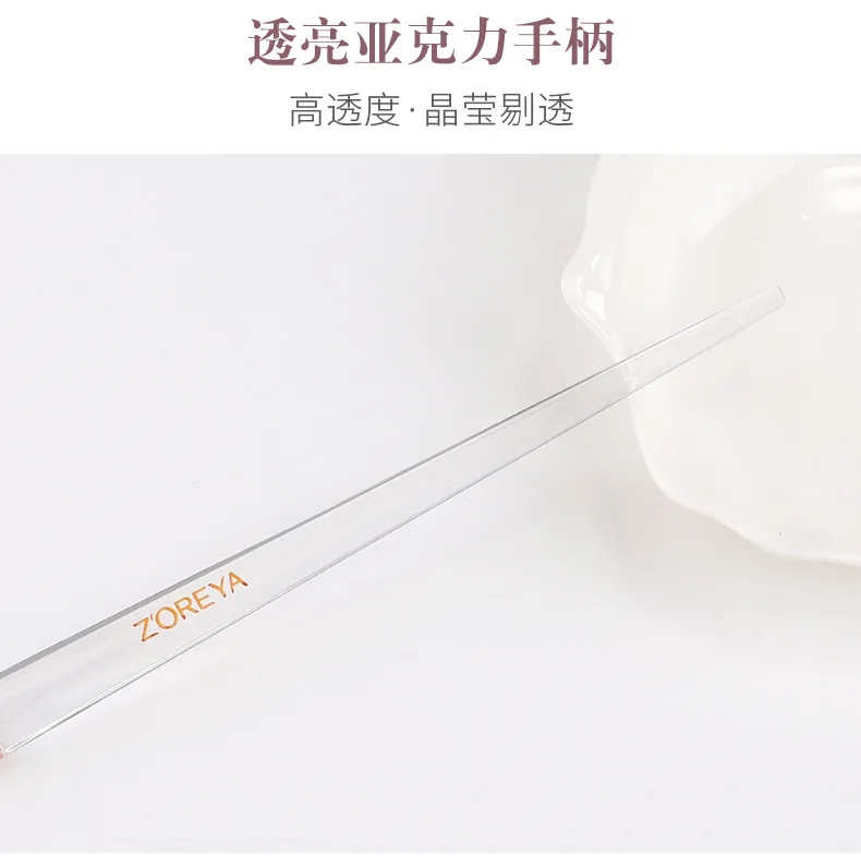 Zoreya zhuo er ya Crystal Series кисть для теней для век портативная косметическая кисточка для глаз для начинающих