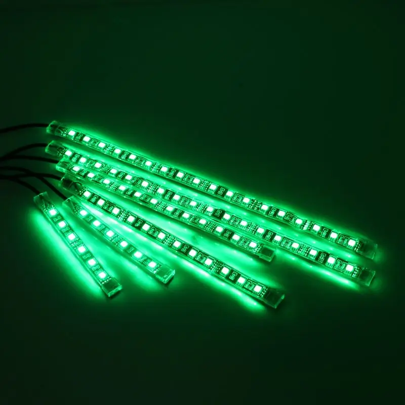 6 шт. 5050 SMD гибкий RGB мигающий светильник светодиодный пульт дистанционного управления для мотоцикла