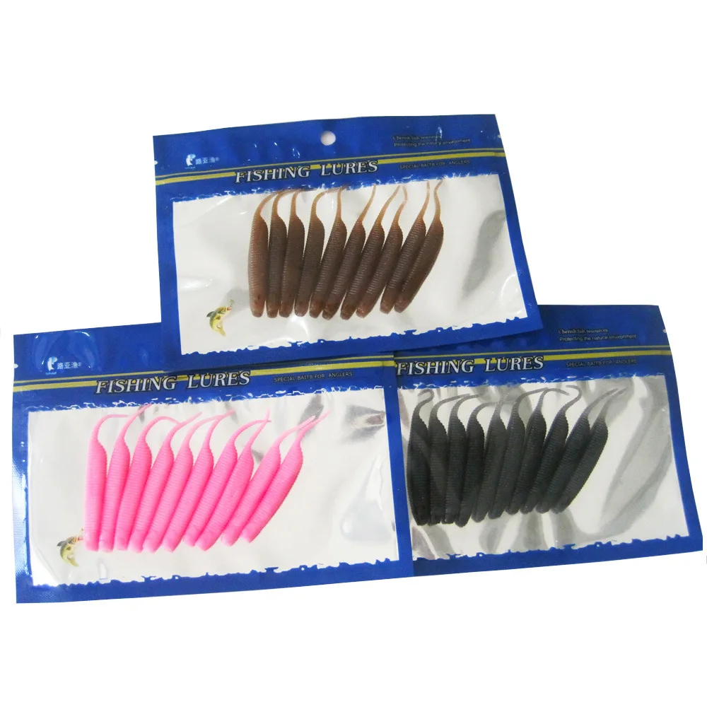 

Hot Sales Lure Soft Bait Root Bait 7 Cm/2 Restraint Root Fishing Bait Needle Tail Soft Bait Single Tail Soft Worm Lure Soft Bait