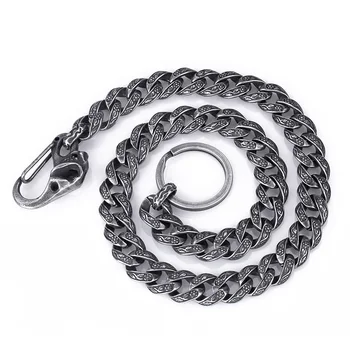 

The new simple retro men 's clothing trousers detail fine titanium steel trousers export jewelry