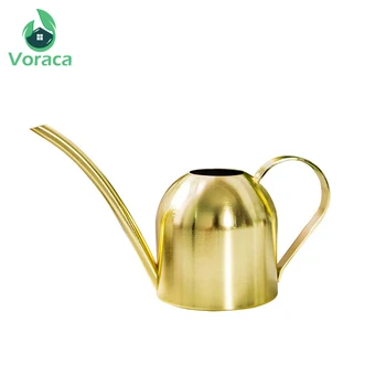 

1000ML Watering Gardening Tool Watering Pot Rose Golden Watering Kettle Stainless Steel Long Mouth Green Plant Can Watering