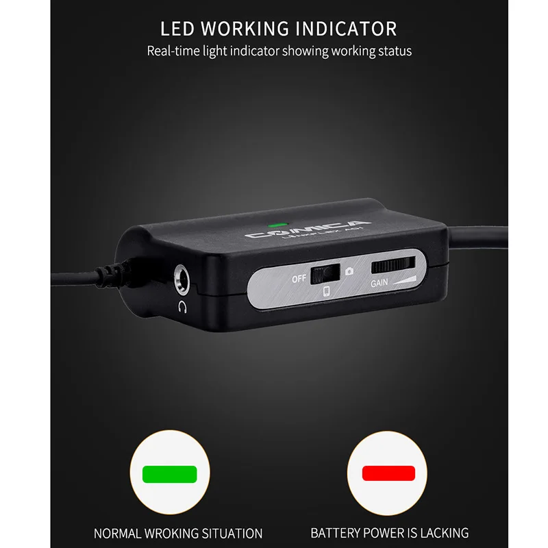 Comica LINKFLEX AD1 микрофонный предусилитель адаптер XLR до 3,5 мм аудио адаптер предусилитель для DSLR камеры видеокамеры и смартфона 5d 6d 7