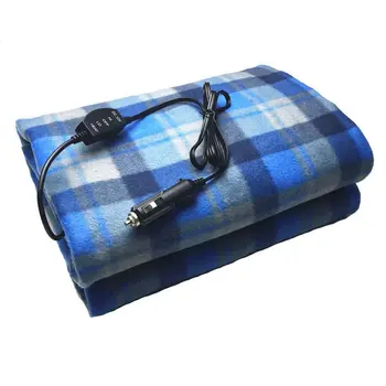 

New 12V 150*100cm Car Heating Blanket Lattice Energy Saving Warm Autumn And Winter Car Electric Blanket Automotive