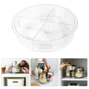 

1PC Kitchen Storage Rack 360 Storage Holder Seasoning Bottle Kitchen Storage Rack Round Turntable Racks Bottle Storage Racks