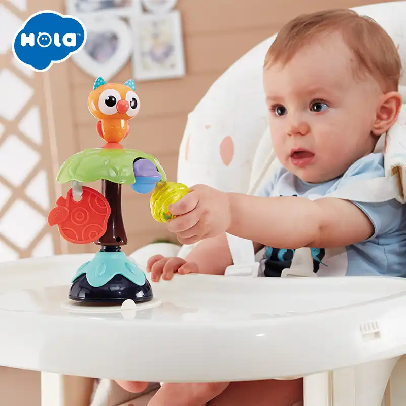 Hola 3150b 2 En 1 Ventouse Chaise Haute Jouet Pour Bebes 0 12 Mois Silicone Bebe Hochet Jouets Pour Tout Petits Educatifs Enfants Jouets Aliexpress