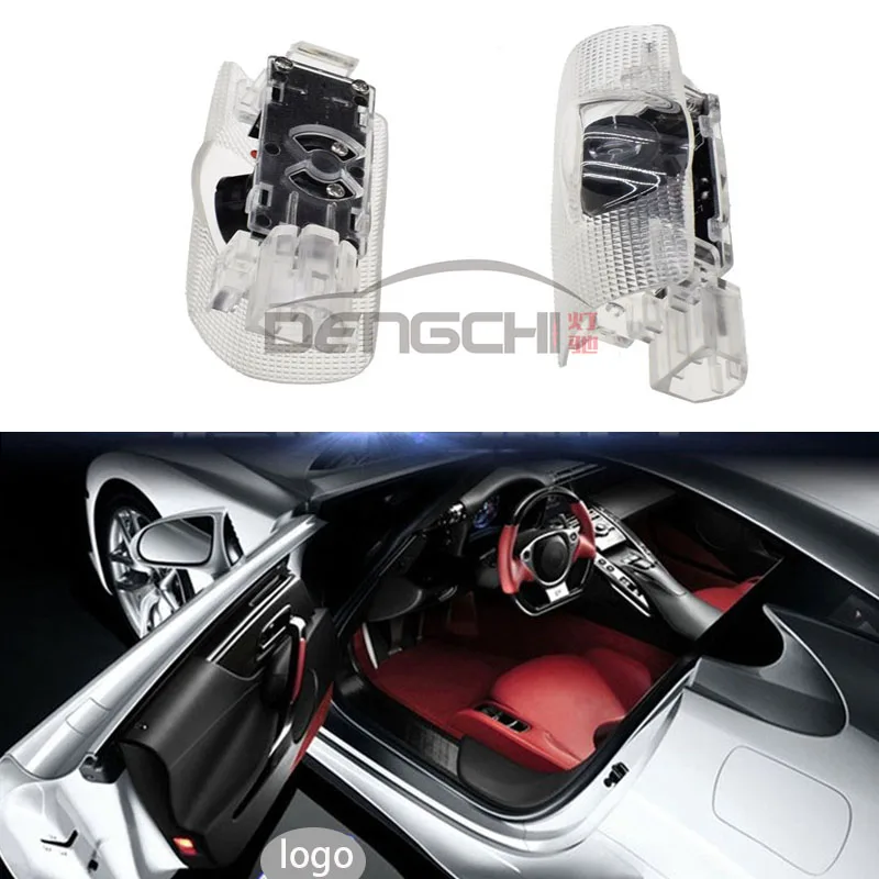 2X светодиодный Voiture Porte Bienvenue lumiere Projecteur Logo Courtoisie Laser Ombre Lampe PourToyota 4runner Avalon Camry Highlander
