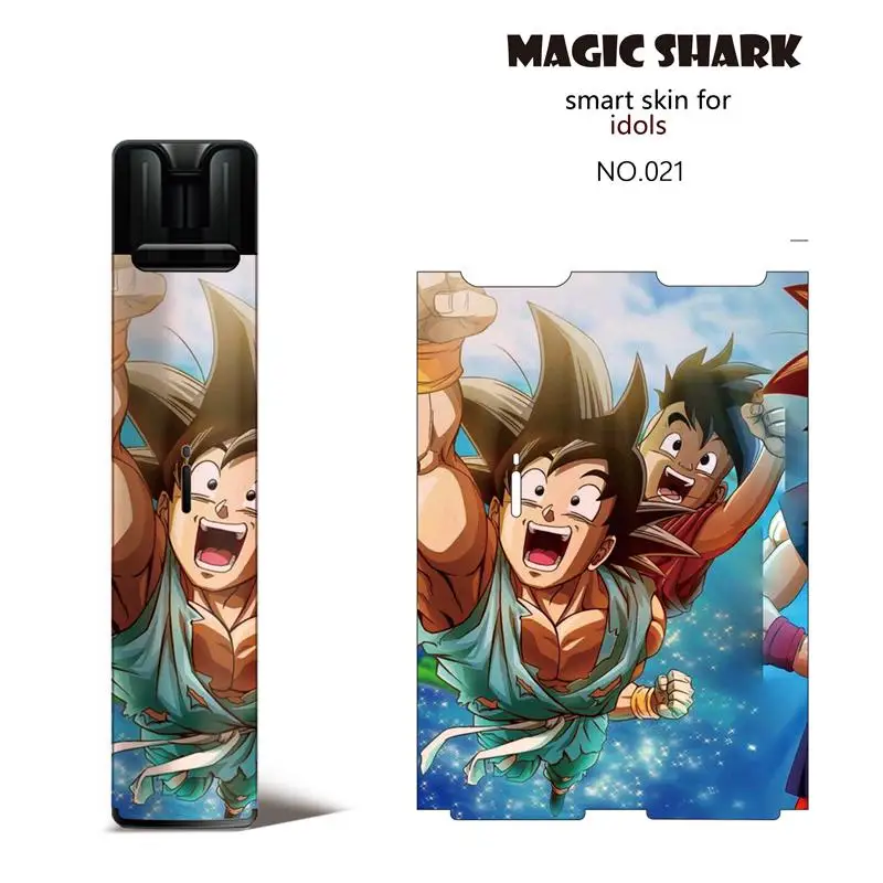 Волшебная Акула Микки one piece Dragon Ball Пикачу Губка Боб милый медведь Харли Квинн ПВХ чехол наклейка пленка для Vape Kit идолы - Цвет: 021