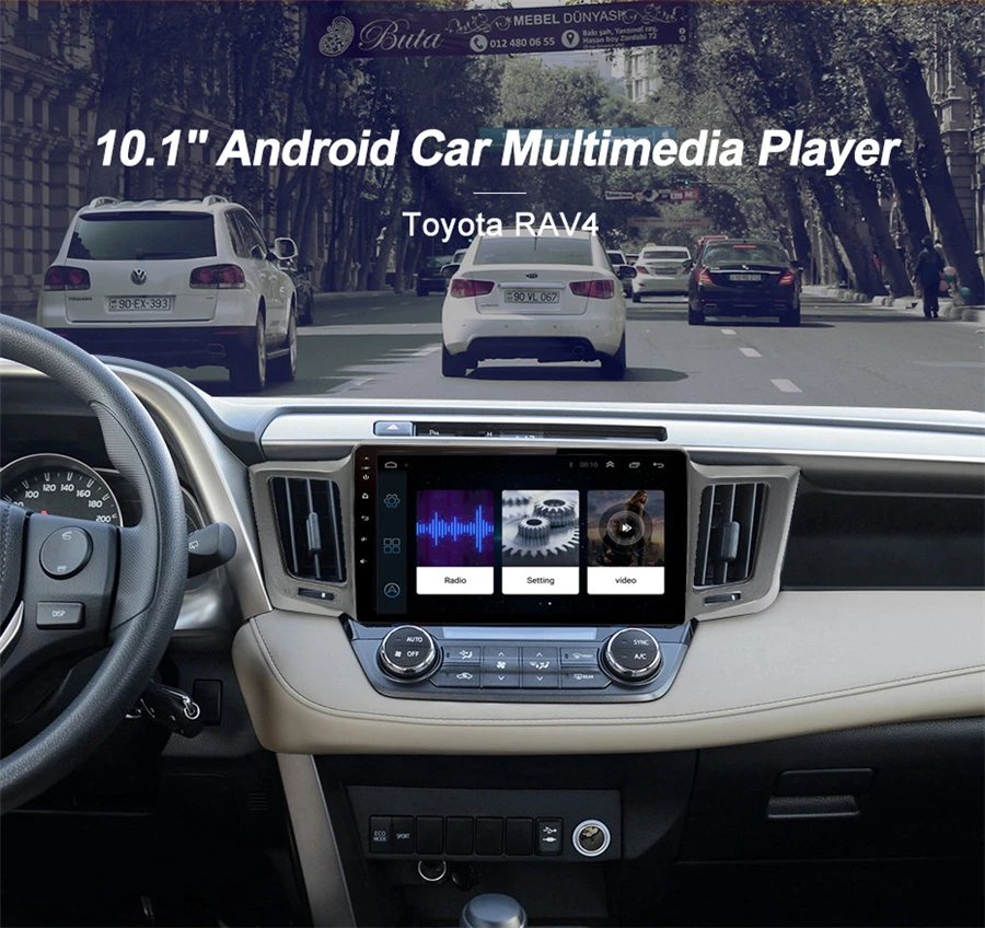 10," Android четырехъядерный ОЗУ 2 Гб ПЗУ 32 Гб стерео радио gps wifi для Toyota Rav4 2013-17(подходит только для левого вождения
