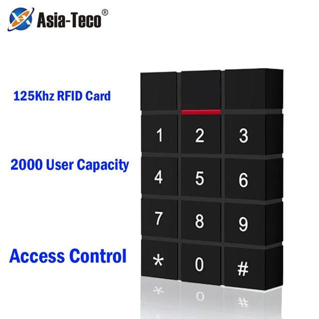 125KHz RFID Access Control Keypad EM Card Reader Password keypad For Door Access Control System Lock 1