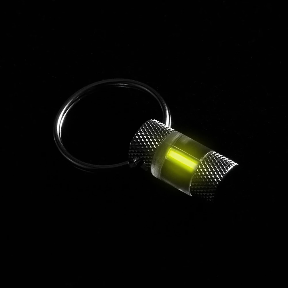 Самолюминесцентный Тритиевый газовый брелок автоматический светящийся светильник украшение с кольцом для ключей многофункциональный мини-инструмент для выживания на открытом воздухе edc инструмент