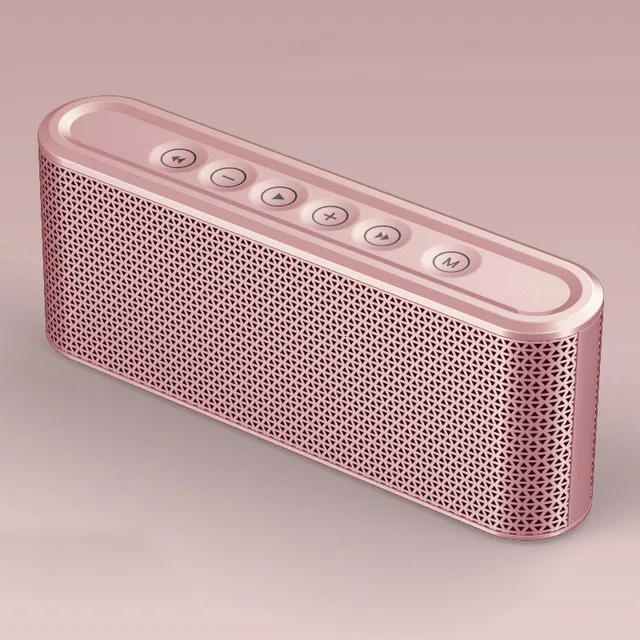 X6pink X6 беспроводной телефон Bluetooth динамик карта или диск сабвуфер 8000 мАч нагрузки небольшой сокровище audio10w Мини Портативный речи touch 2 - Цвет: X6pink