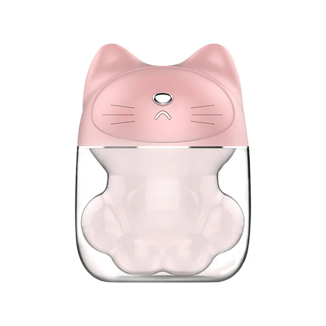 Штекер Mini-USB в виде кошачьей лапки, увлажнитель воздуха персональный увлажнитель воздуха маленький резервуар для воды и 7-Цвет Ночной светильник холодный туман увлажнитель 150 мл