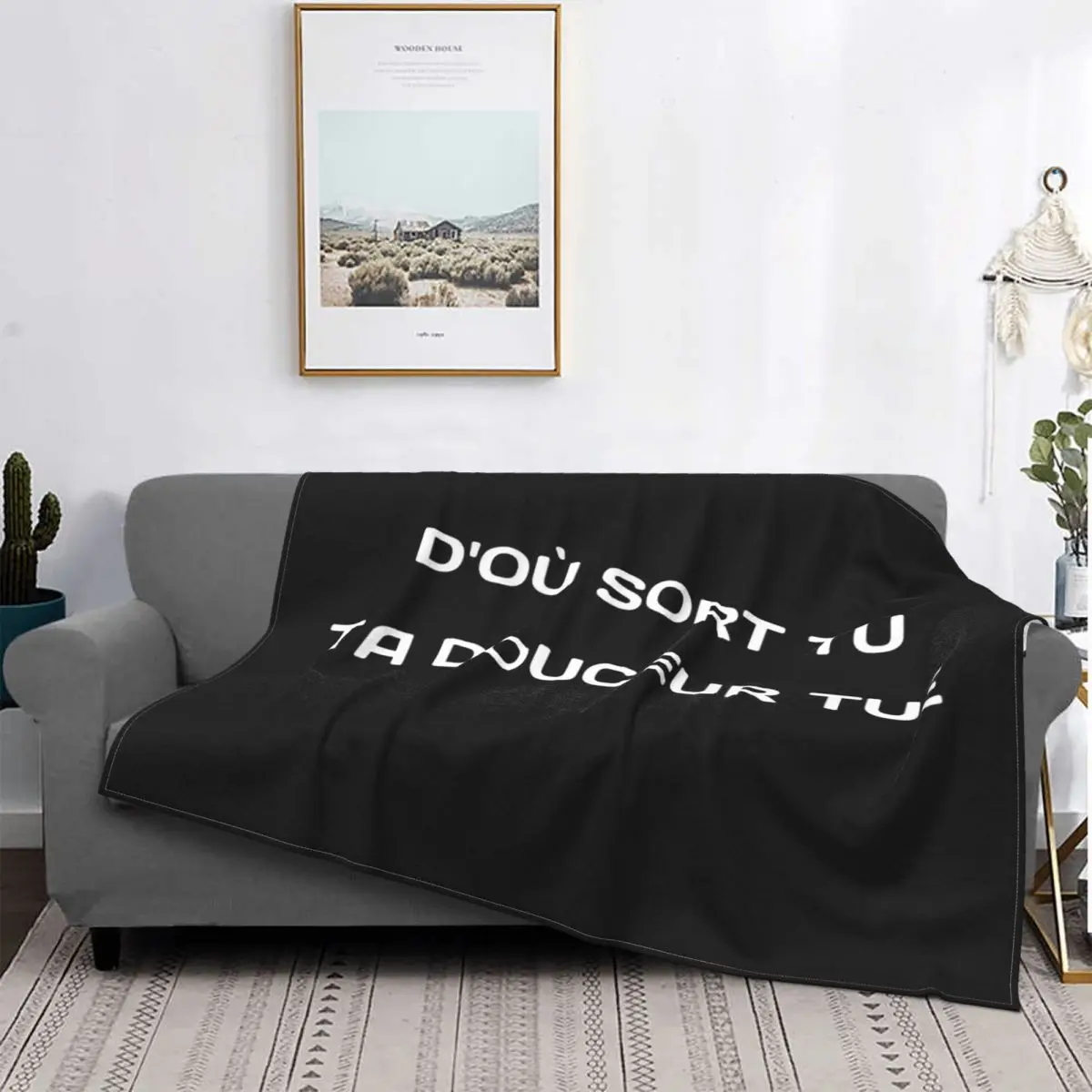 Nekfeu Quote Blanket Bedspread Plaid Emergency Jackets Fluffy | Дом и сад