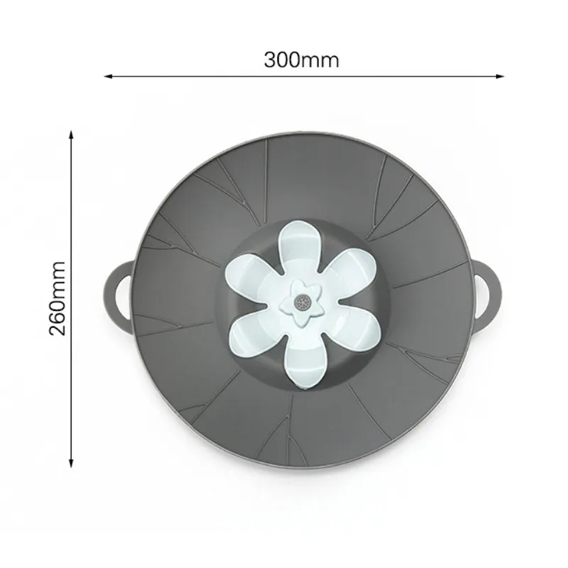New Kitchen Gadgets Flower Silicone Lid Spill Stopper Pot Bowl Cover Anti-overflow Cooking Pot Lids Utensil For Cookware