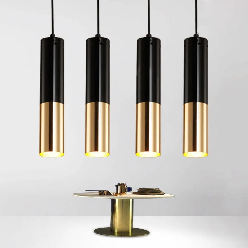 

Modern Creative Tubular Pendant Light Vintage Industrial Pendant Lamp Art Cafe Restaurant Bar Metal Hanging Lighting Fixture